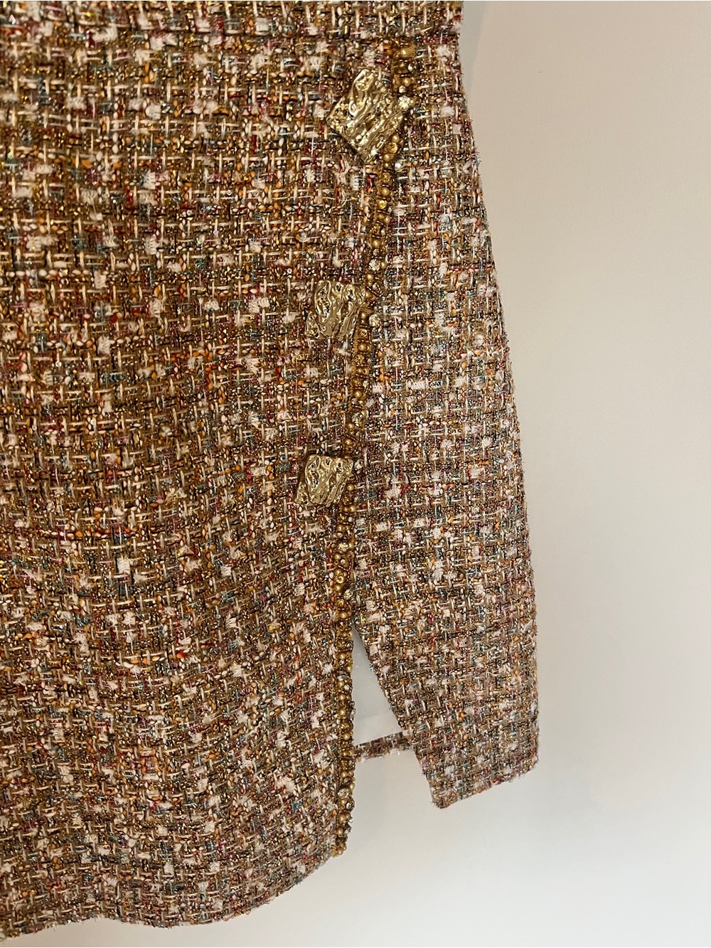 Self Portrait Tinsel Boucle Tweed Mini Dress Size 4 - Picture 11 of 12